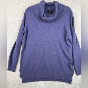 Women’s tribal brand tunic xl blue cowl neck preowned